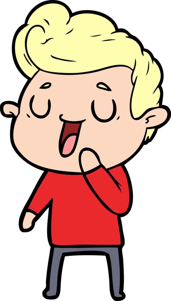 happy cartoon man vector
