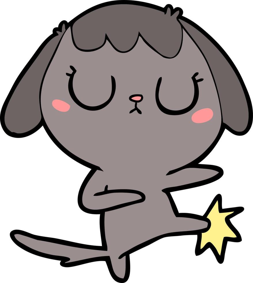 cute cartoon dog vector