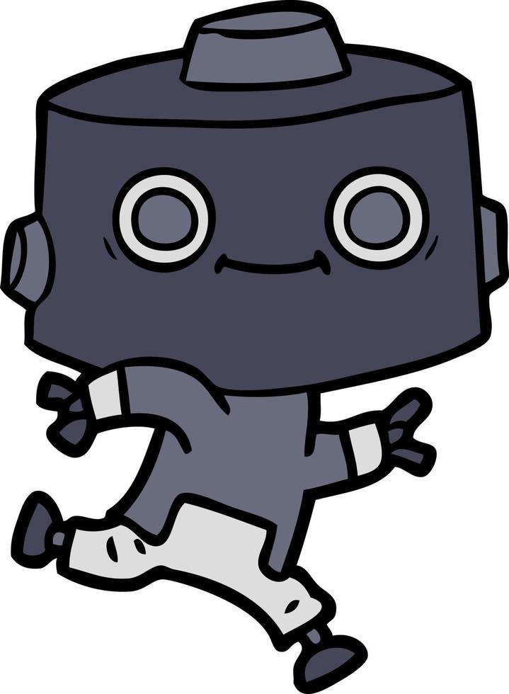 Vector cartoon robot