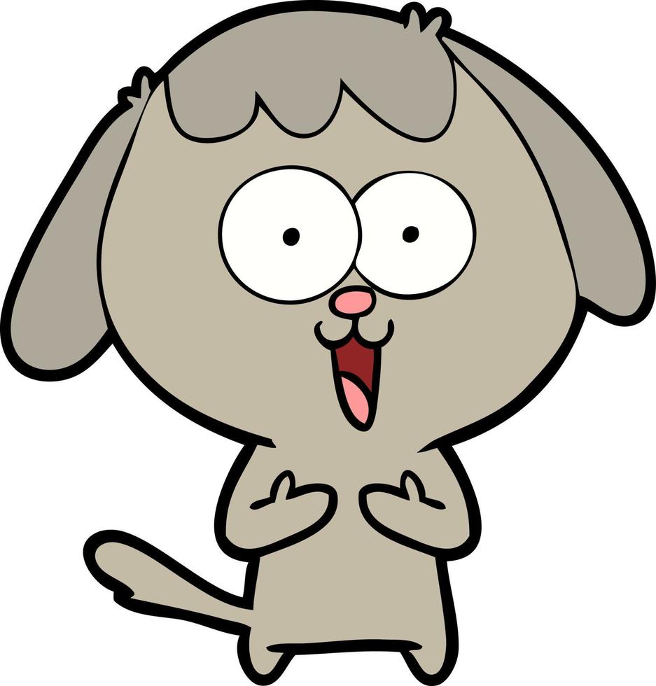 cute cartoon dog vector