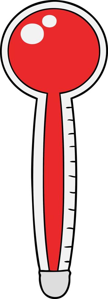 Vector cartoon thermometer