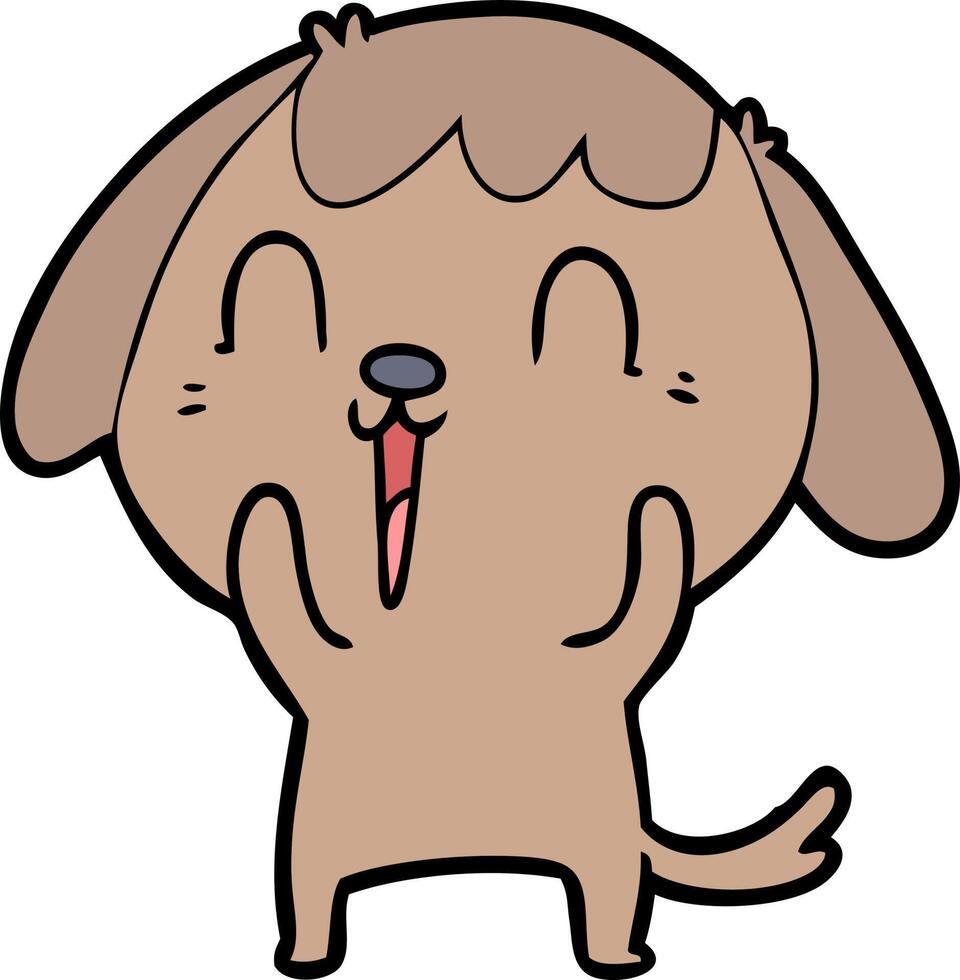 cute cartoon dog vector