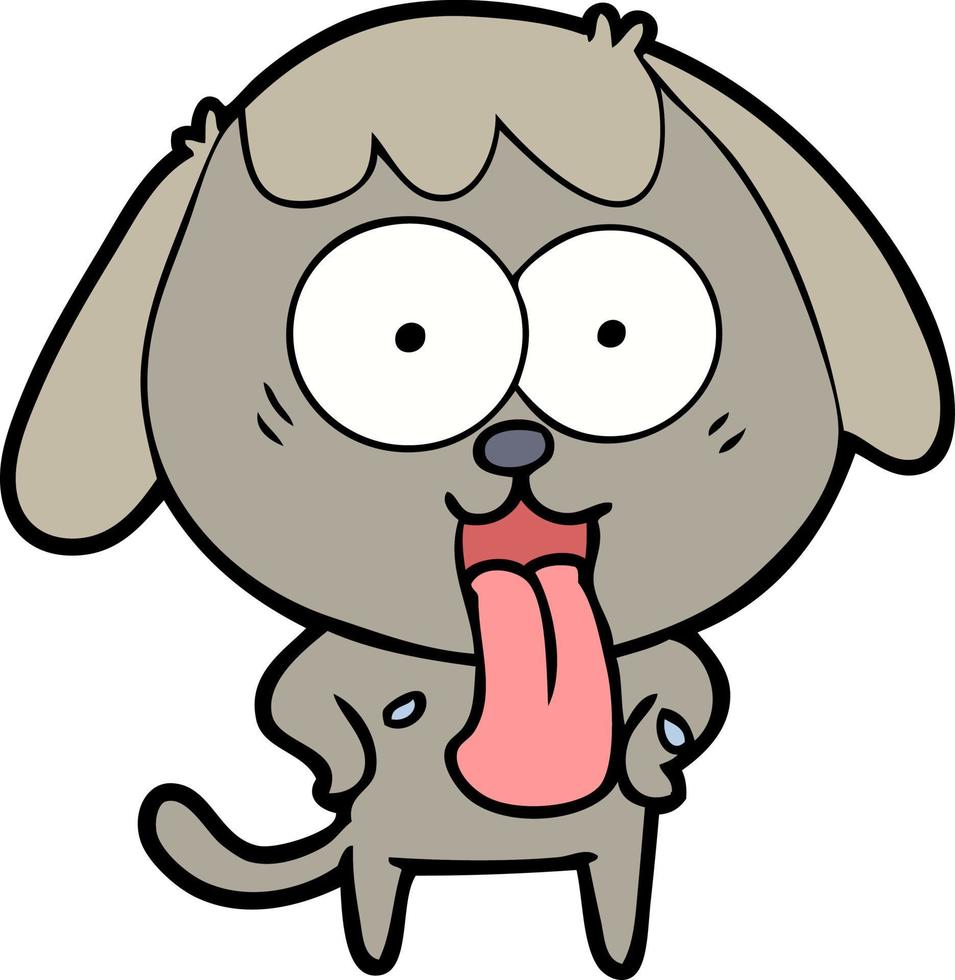 perro de dibujos animados lindo vector