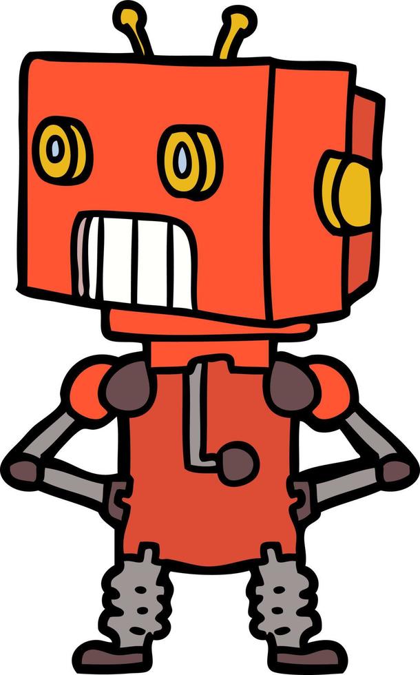 cartoon character robot vector