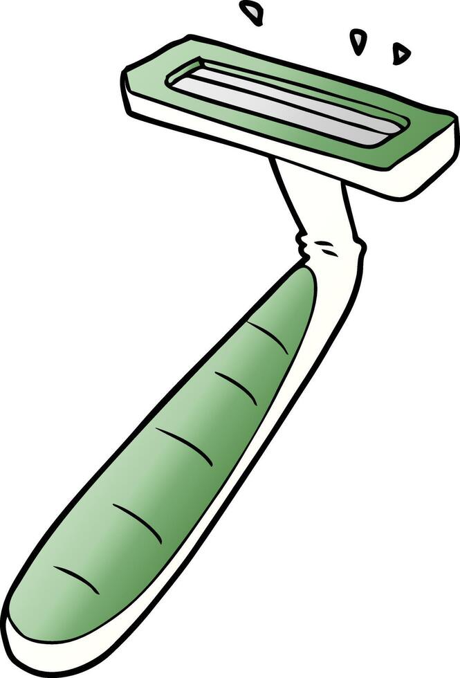 cartoon disposable razor vector