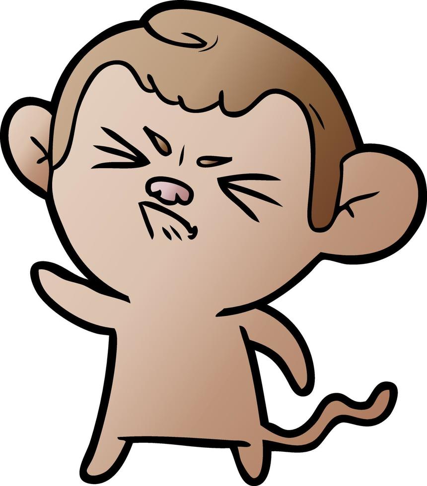 cartoon angry monkey 12545329 Vector Art at Vecteezy