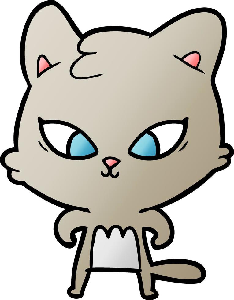 cute cartoon cat vector