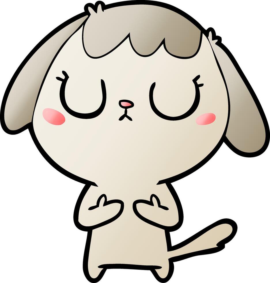 cute cartoon dog vector
