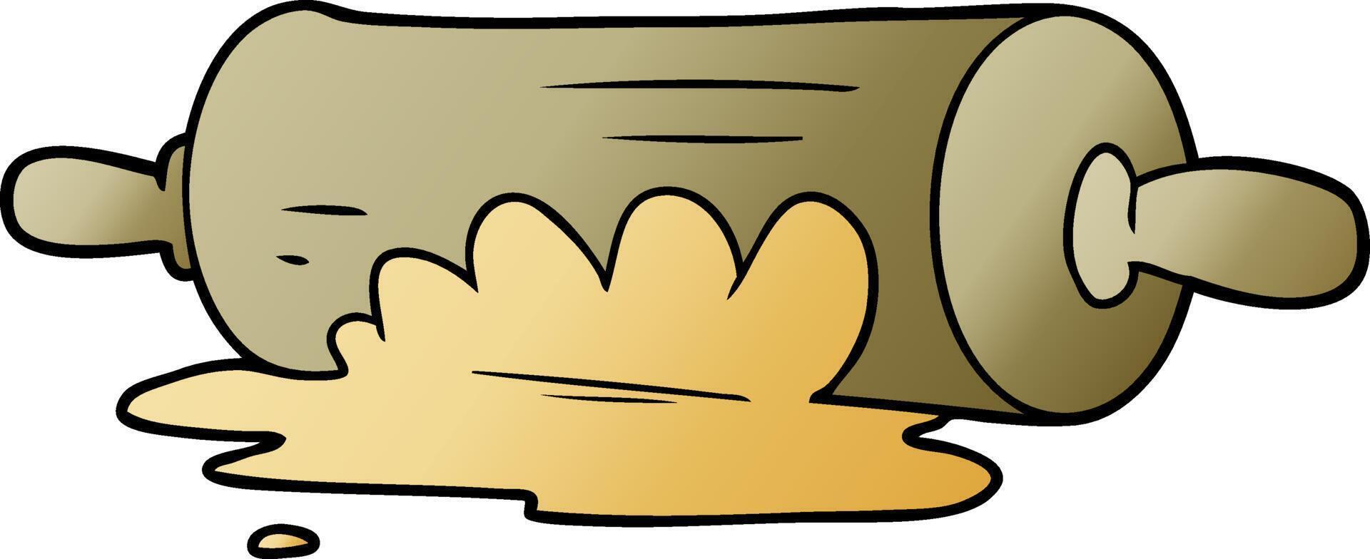 cartoon rolling pin vector
