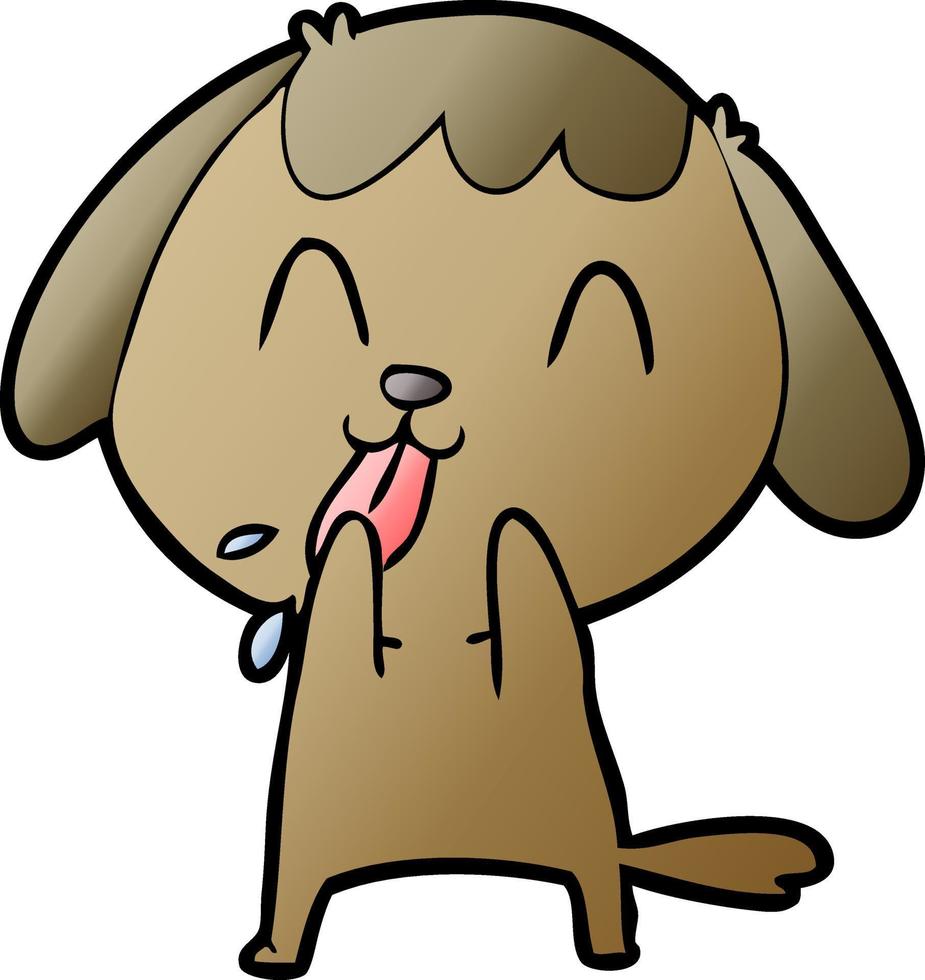 perro de dibujos animados lindo vector