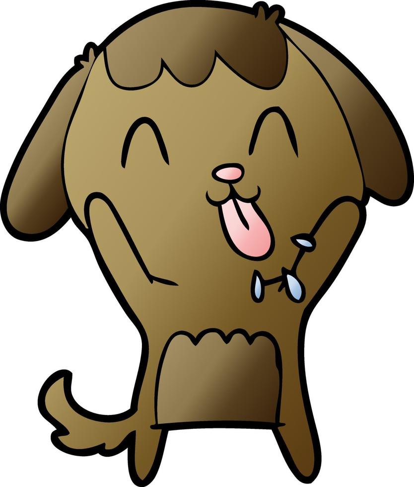 perro de dibujos animados lindo vector