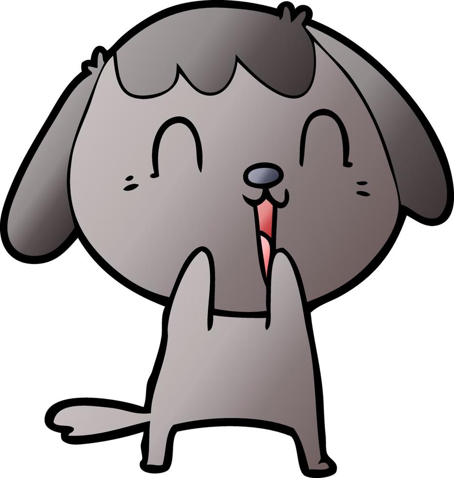 perro de dibujos animados lindo vector