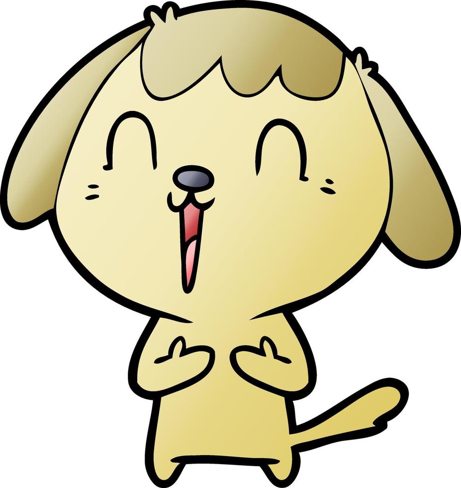 perro de dibujos animados lindo vector