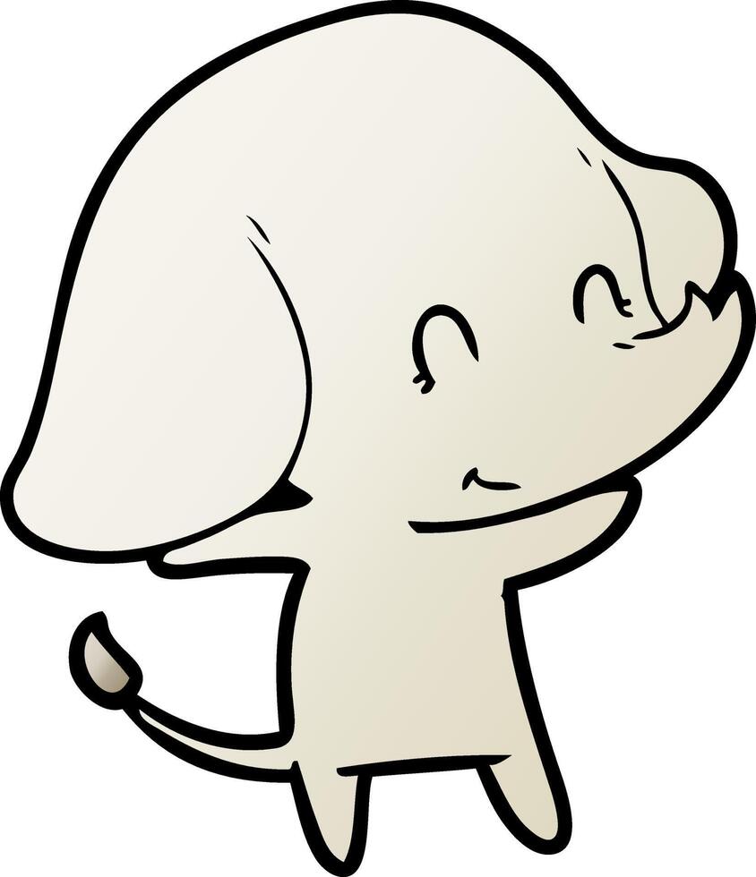 cute cartoon elephant vector