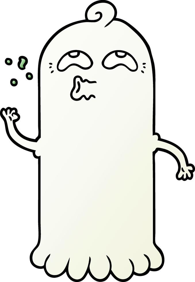 Vector cartoon ghost