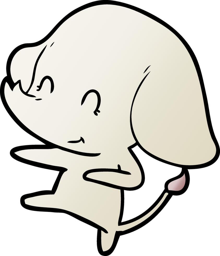 cute cartoon elephant vector