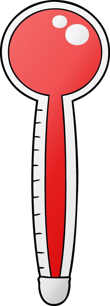 Vector cartoon thermometer