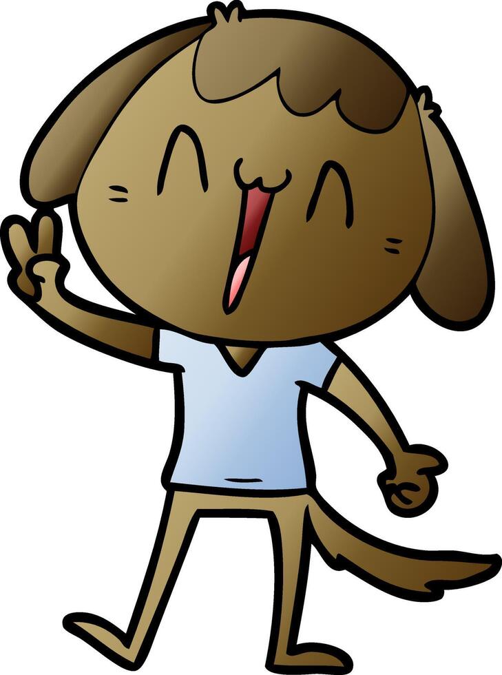 cartoon laughing dog 12547040 Vector Art at Vecteezy