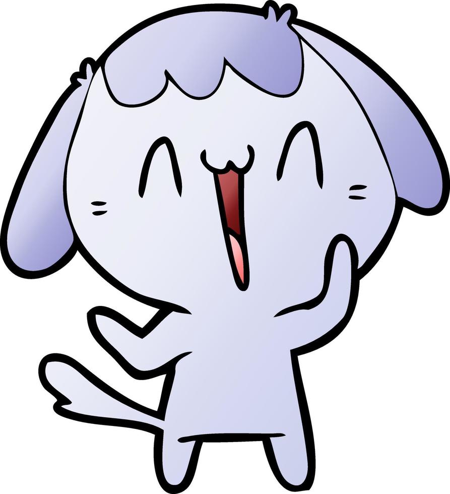 cute cartoon dog vector