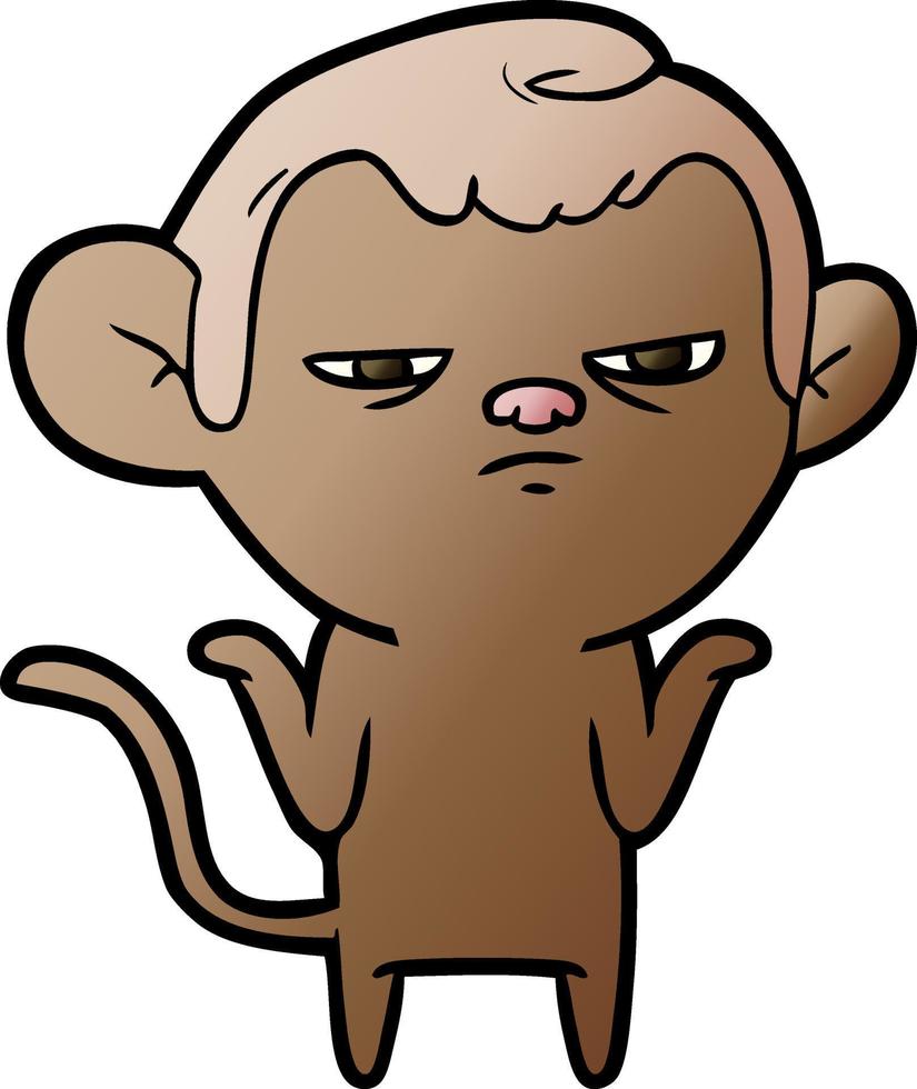 cartoon character monkey vector