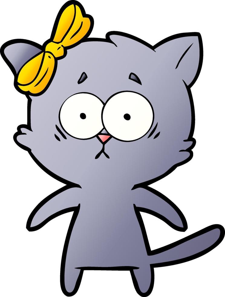 cartoon character cat vector