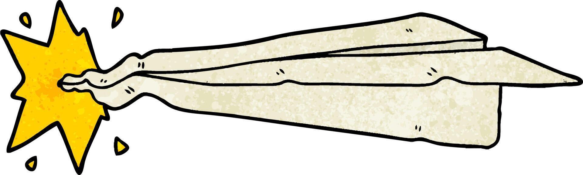 cartoon paper airplane vector