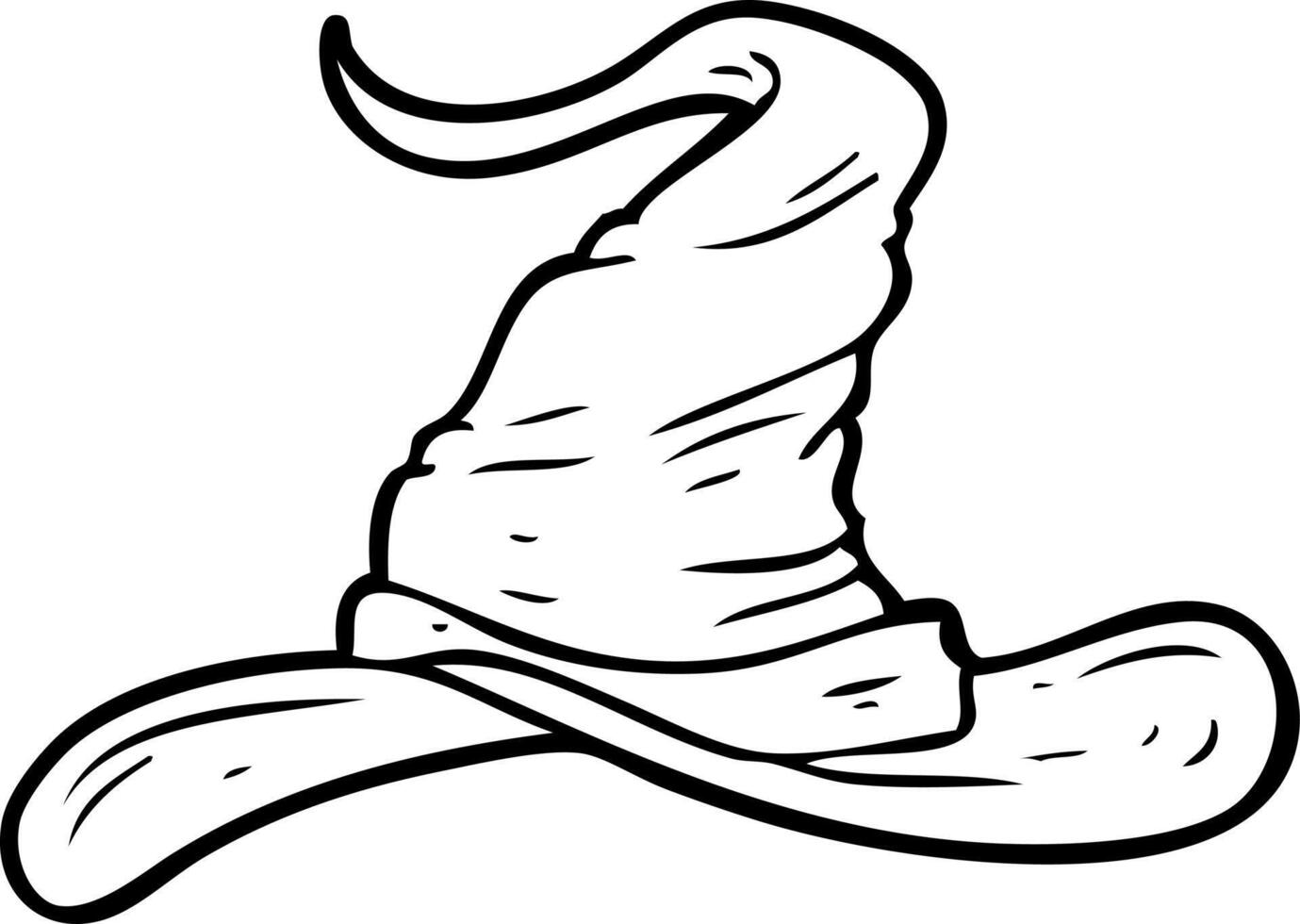 cartoon wizards hat vector