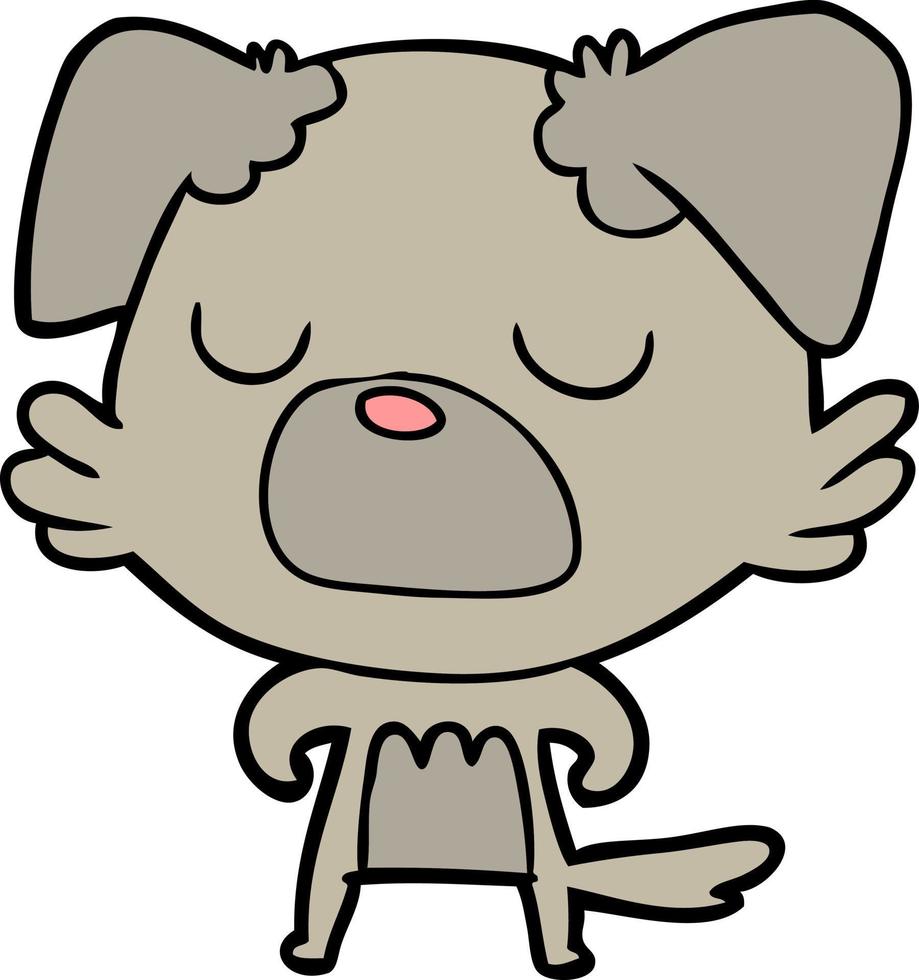 Vector cartoon dog