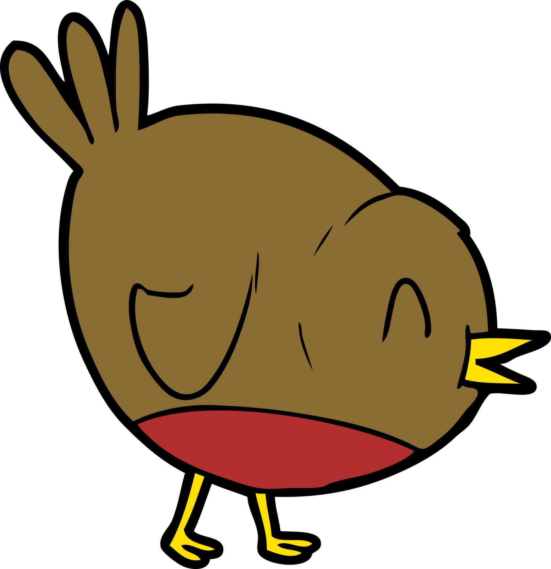 cartoon robin bird 12548498 Vector Art at Vecteezy