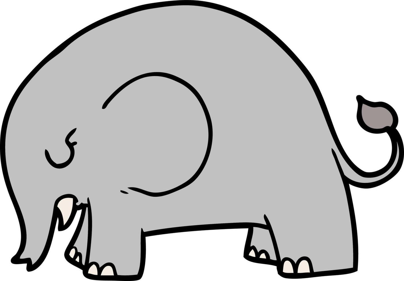 elefante de dibujos animados lindo vector