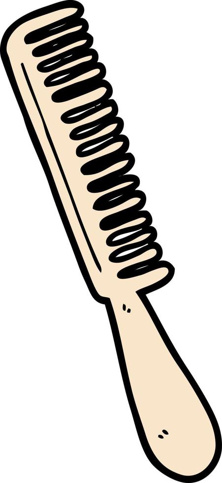 Vector cartoon comb