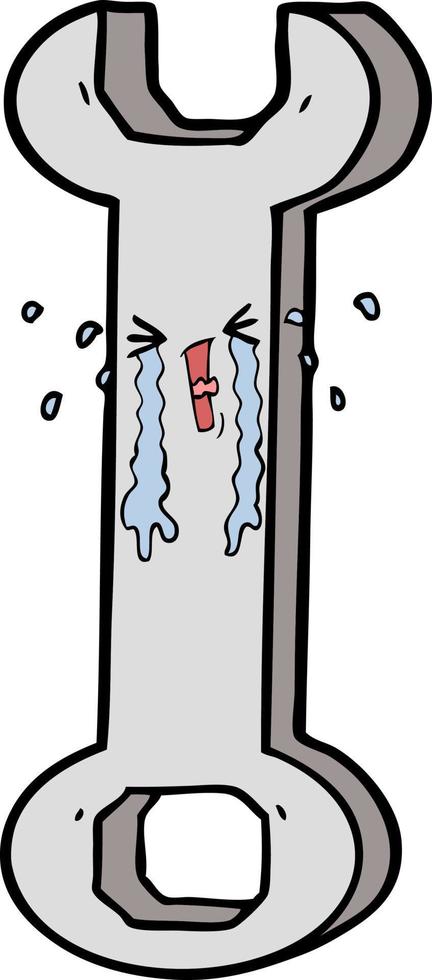 Vector cartoon spanner