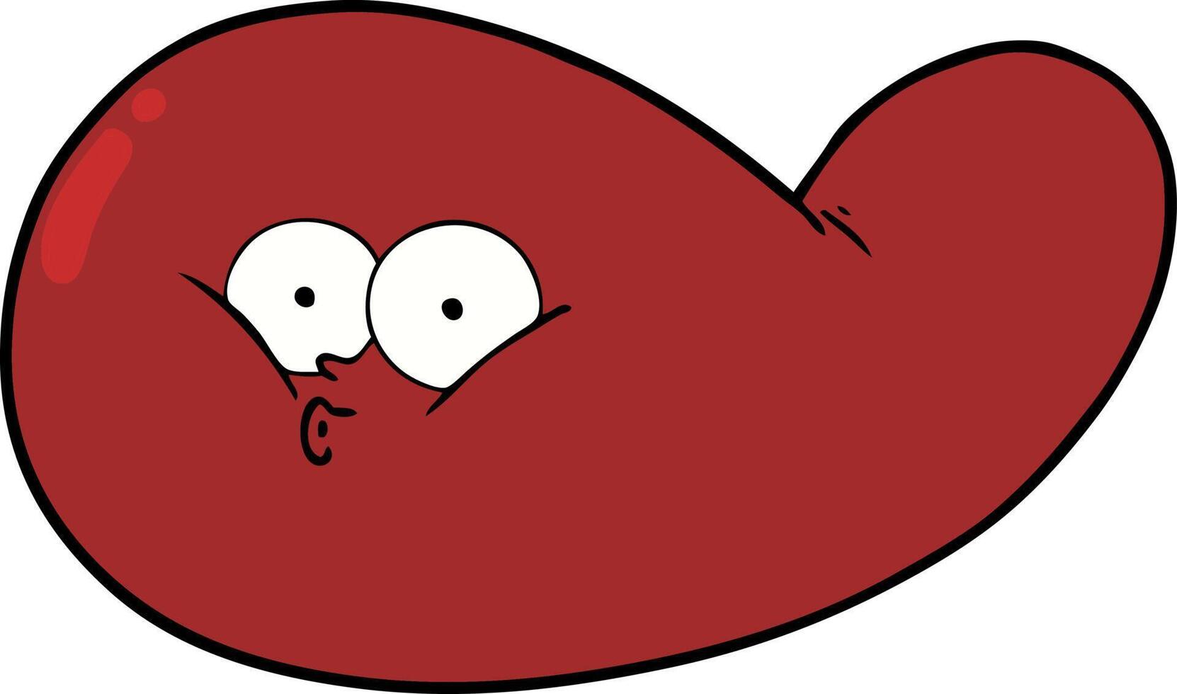 cartoon gall bladder vector
