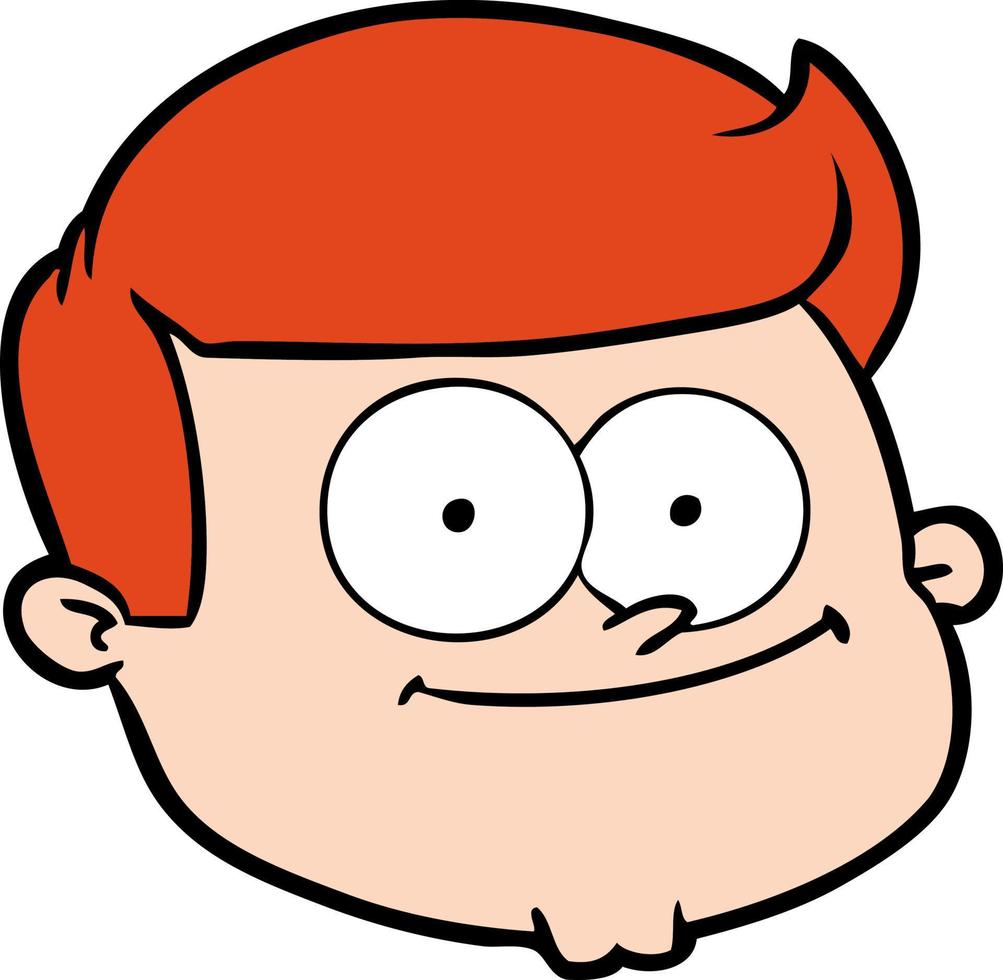 cartoon male face 12548785 Vector Art at Vecteezy