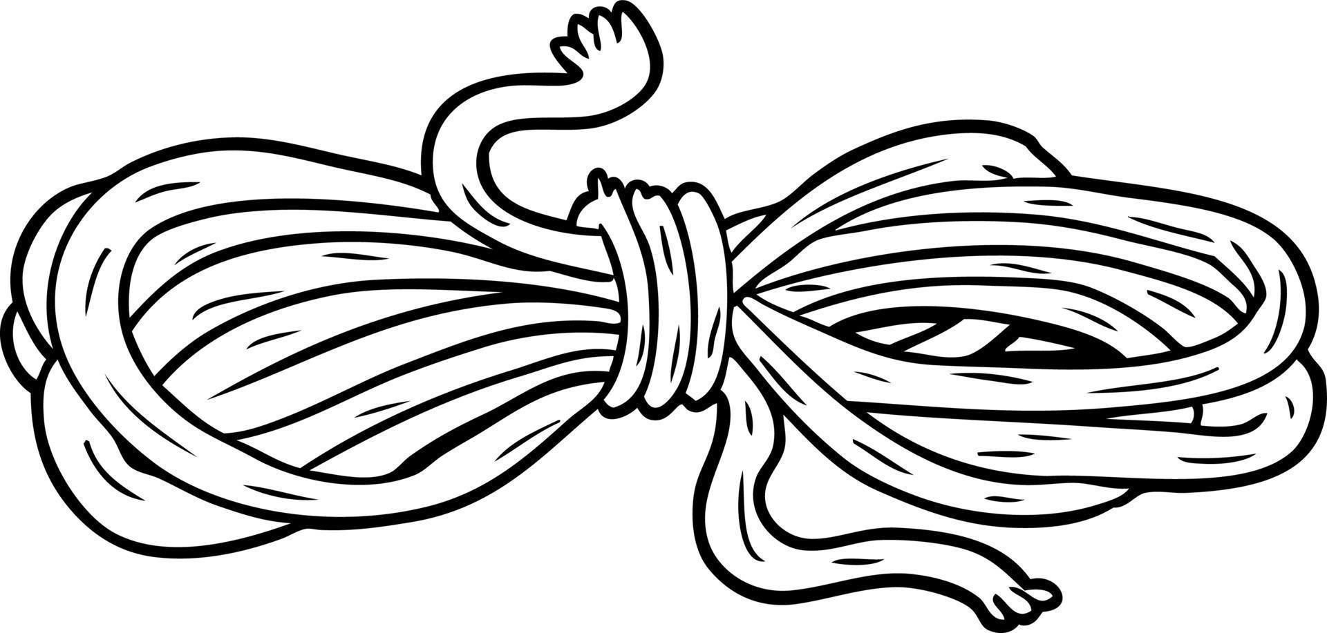 line drawing of a rope vector