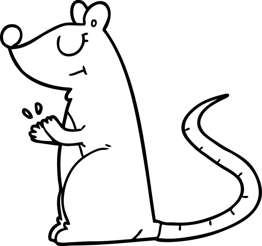 ratón blanco de dibujos animados 12549648 Vector en Vecteezy