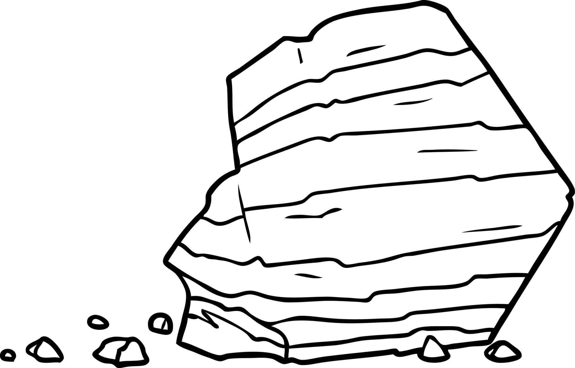 cartoon large rock 12549665 Vector Art at Vecteezy