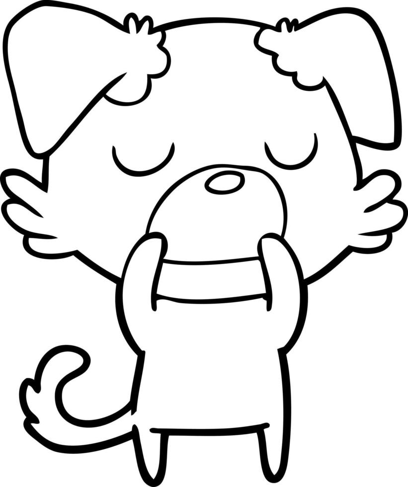 Vector cartoon dog