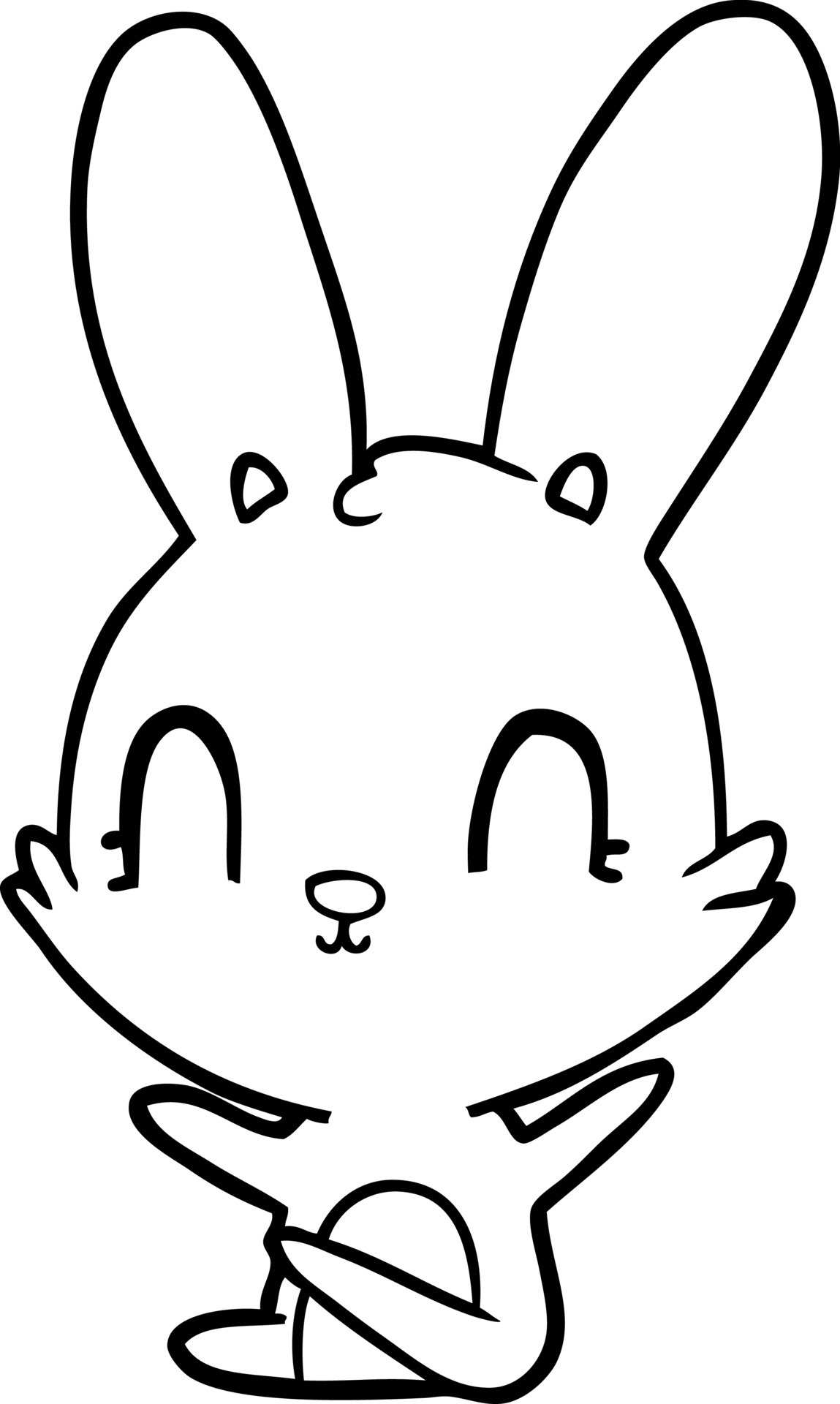 cute cartoon rabbit 12549897 Vector Art at Vecteezy