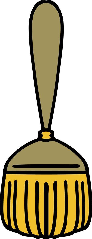 caricatura de un palo de escoba tradicional vector