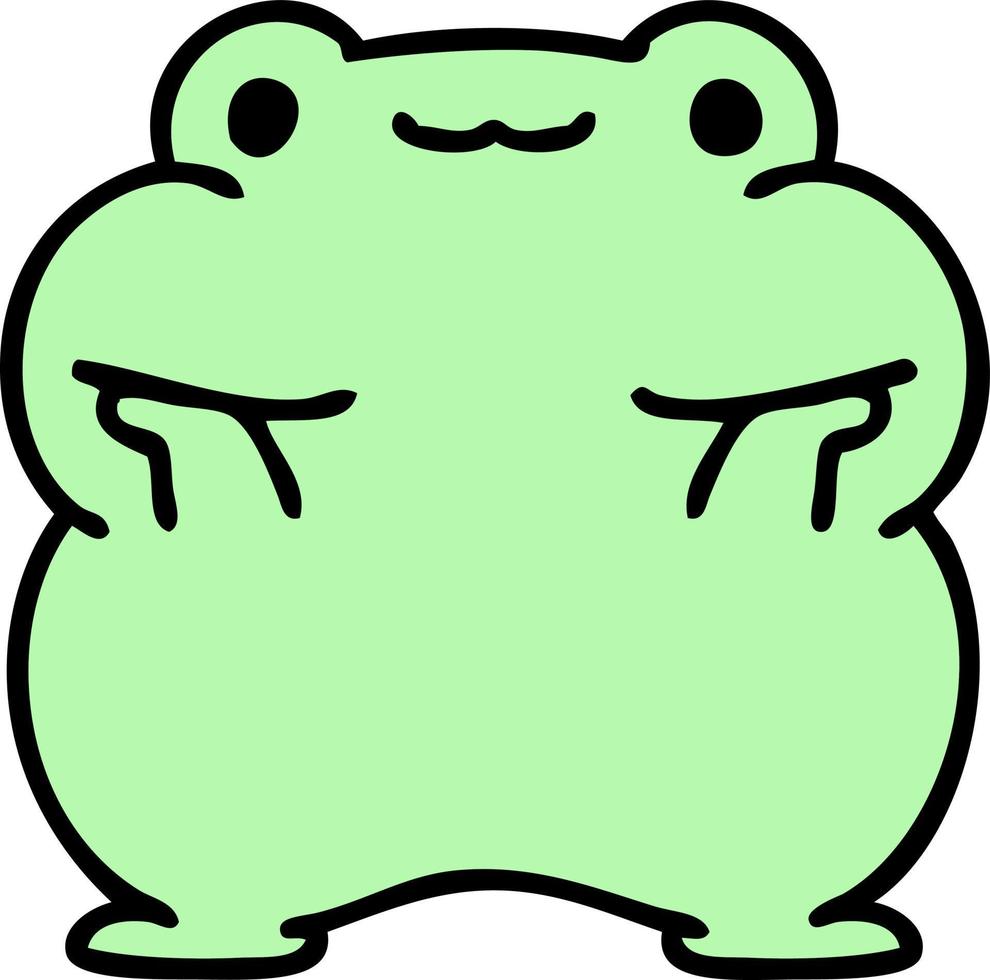 cartoon of a cute frog 12550129 Vector Art at Vecteezy