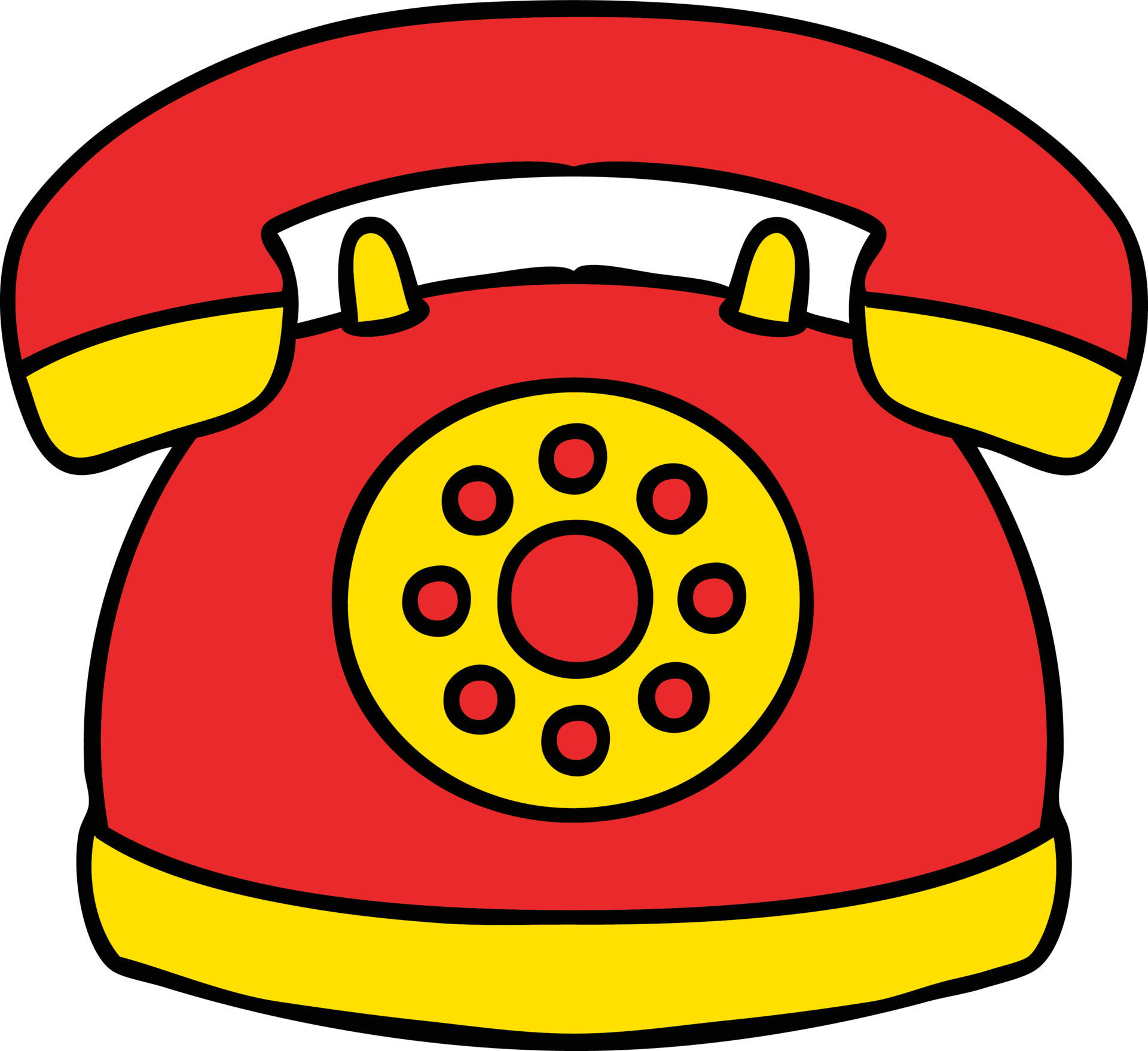 cartoon of an old style telephone 12550167 Vector Art at Vecteezy