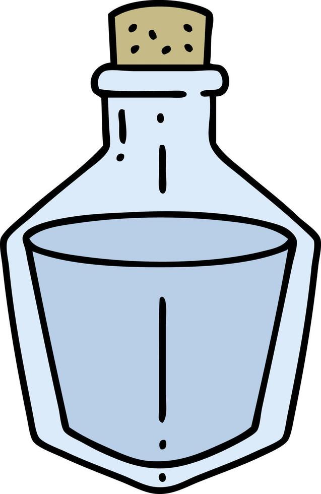 cartoon of a potion bottle vector