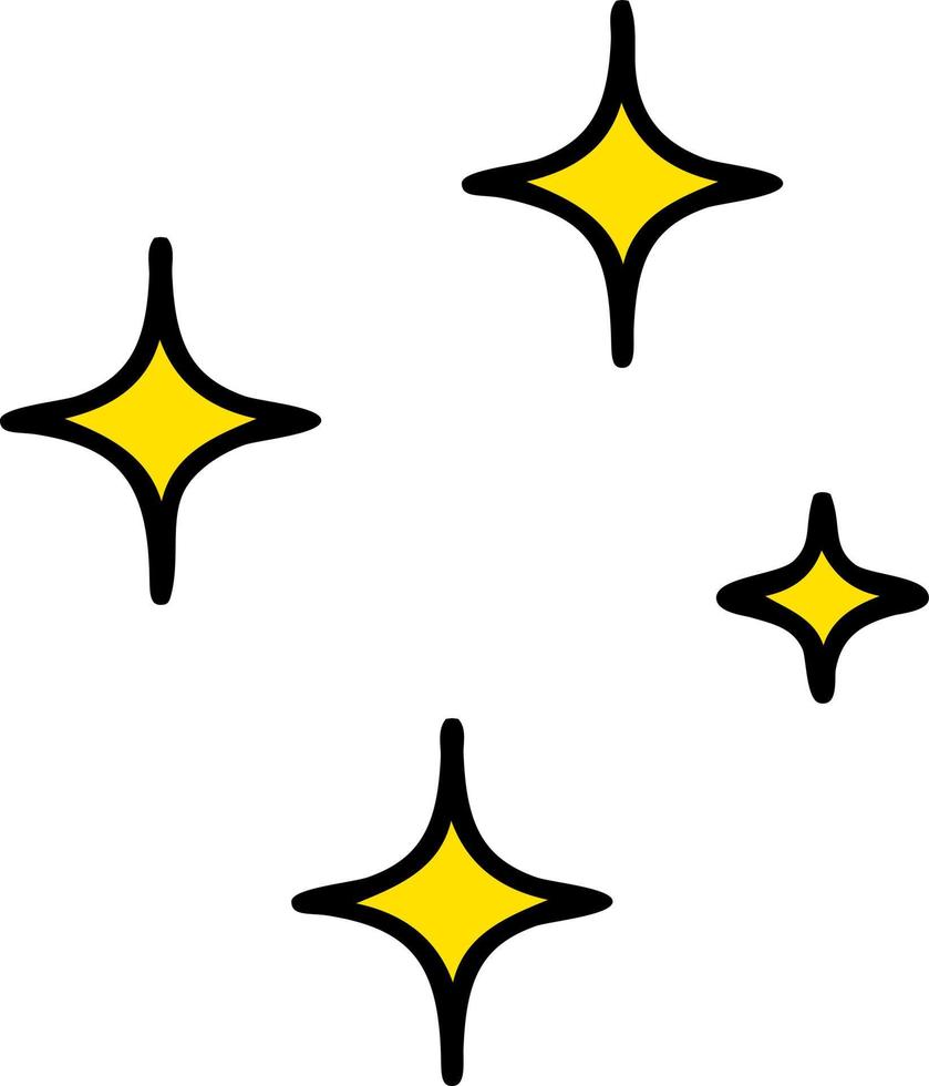cartoon symbols of some bright and shining stars 12550236 Vector Art at  Vecteezy