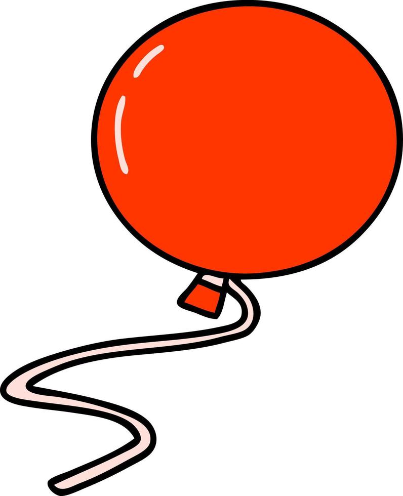 caricatura de un globo flotante vector