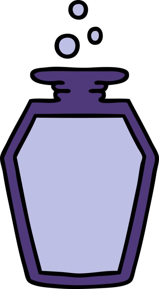 cartoon of a potion bottle vector