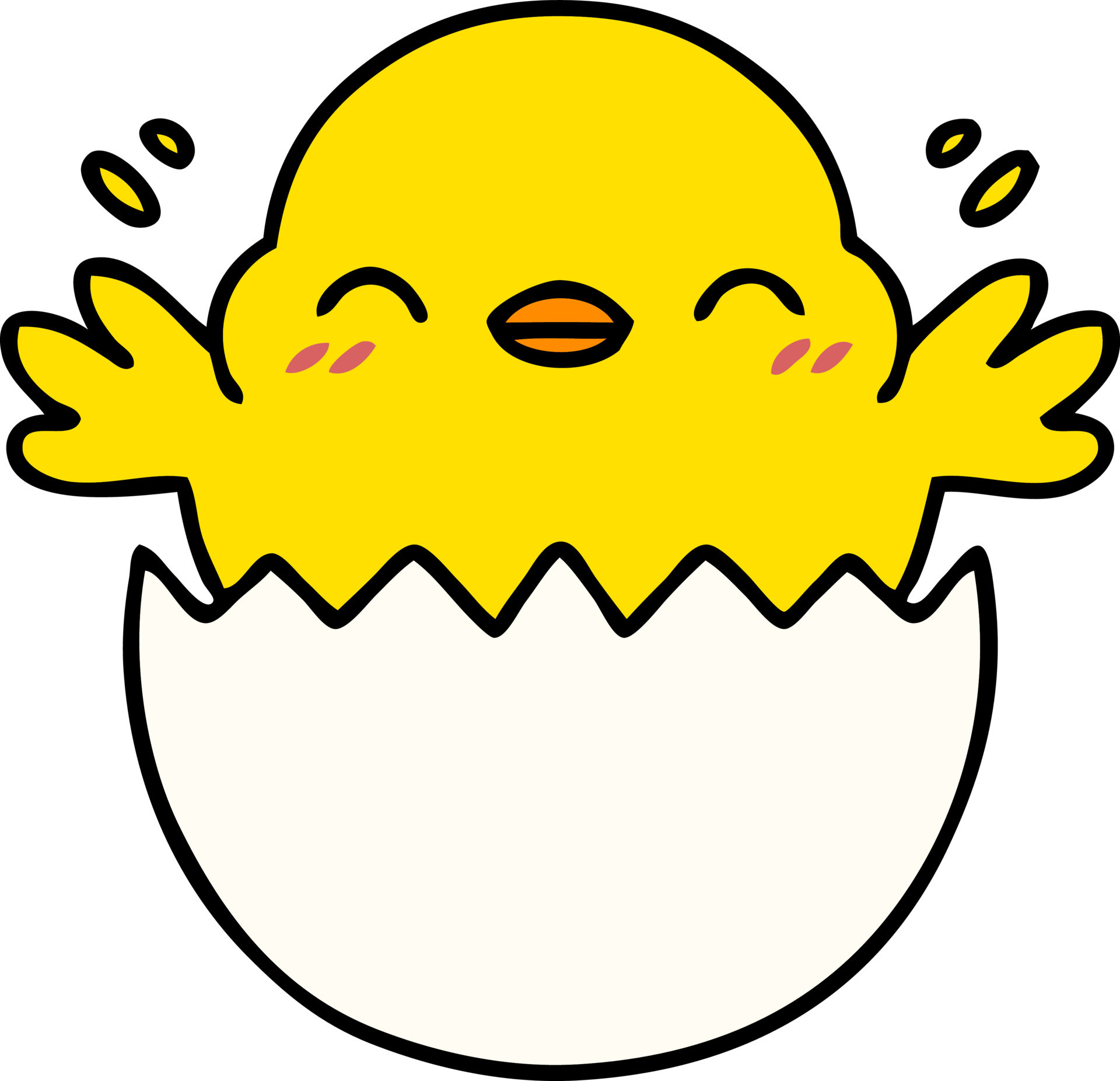 Chicken Hatching Clipart