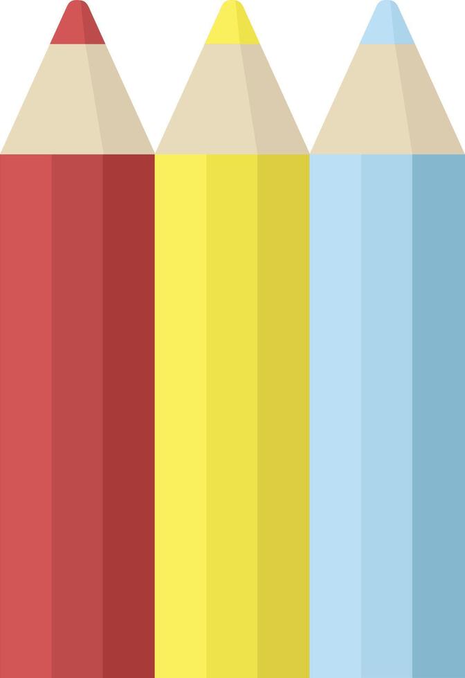 color pencils graphic vector illustration icon