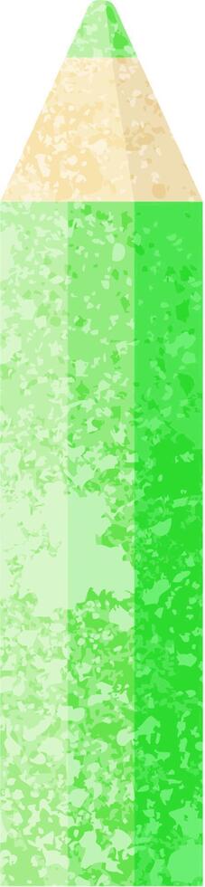 green coloring pencil graphic vector illustration icon