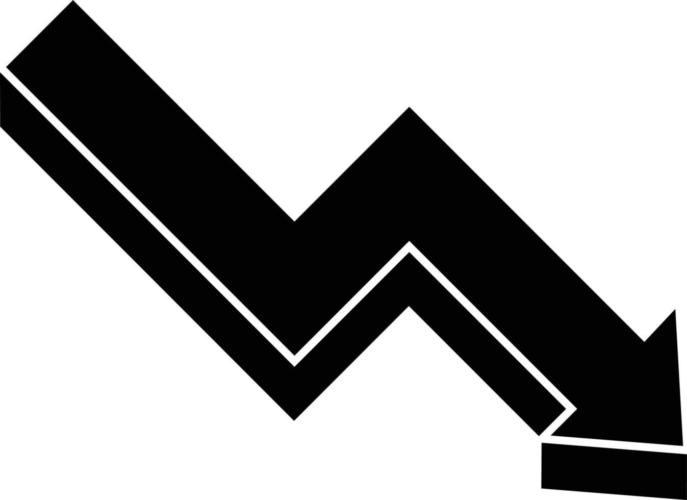 icono de ilustración de vector gráfico de flecha de rendimiento
